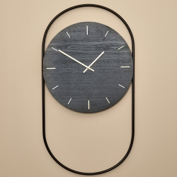 Sort egetræ vægur A-wall clock