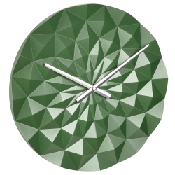 Vægur Diamond - unik geometrisk form - grøn